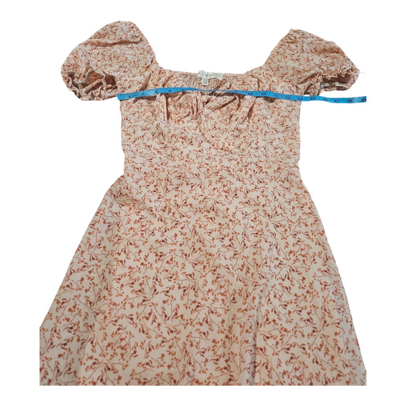 Row A XS Floral Short Sleeve Dress - Picture 6 of 7